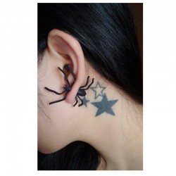 Halloween Gothic Exaggerate Spider Earrings