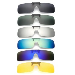UV400 polarized sunglasses for road driving on driving. Equipped with night vision lenses, myopia glasses clip, anti-fog