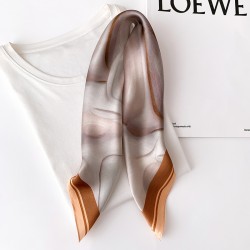 2022 new silk scarf female spring and summer fashion print 100% silk silk square floating towel