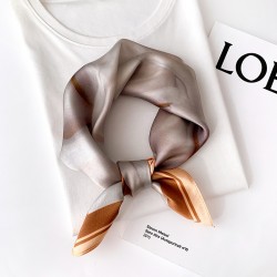 2022 new silk scarf female spring and summer fashion print 100% silk silk square floating towel