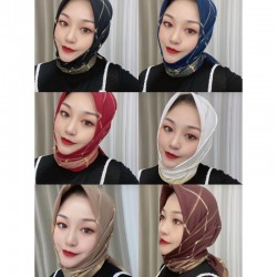 90 * 90cm casual Headband Scarves Silk Head Scarves for Women Girls
