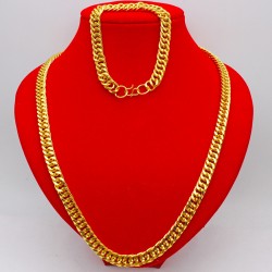 18K gold -plated necklace fibrous jewelry gold chain 