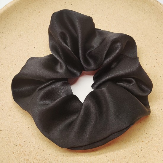 100% mulberry silk solid color real silk large handmade high quality hair tie hair accessories
