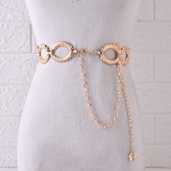 Fashion versatile metal waist chain Simple women's fine decorative belt dress, small decoration, personalized chain wholesale