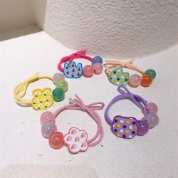 Children's cartoon little rabbit hair ring sweet girl Hua Duo tie the ponytail coat band hair rope cute baby head rope hair decoration