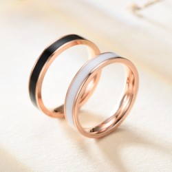  4mm drop oil ring new simple fashion men's woman couple rings accessories 