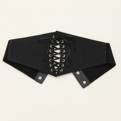 Crocodile pattern straps lax waist sealing ladies plastic waist leather decorative belts