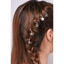 5pcs set of casual hair accessories small braids DIY leaf diy leaf stars hairpin 