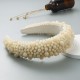  Handmade beaded pearl head hoop fruct -colored female