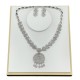 Trendy fashion AAA vermiculite ear jewelry necklace set wedding dress jewelry
