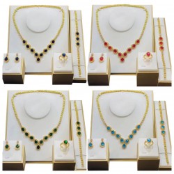  Luxury super -flashing jewelry set four-piece Jewelry