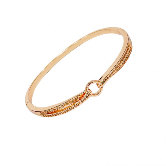 Gold plated bracelet 3A vermiculite rhienstones inlaided 