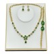 Bride jewelry set female four-piece earring necklace bracelets necklace set