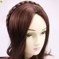 Bohemian style multi -color hair hoop Korean version of twist braid wig braid hair hoe hot sales woven hair hoop wigs