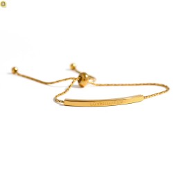 Cross -border advanced sensing gold retro letter bracelet female niche design cold wind, simple temperament girlfriend bracelet