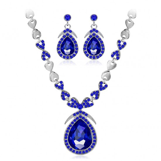 Two-piece diamond bride's necklace
