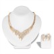 Hot sale necklace new creative luxury set inlaid with diamonds