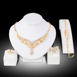 Four-piece wedding necklace set