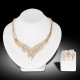 Hot sale necklace new creative luxury set inlaid with diamonds