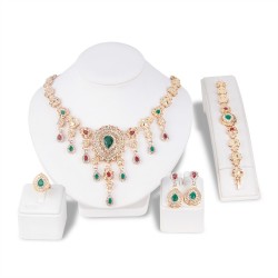 European and American style gemstone necklace set