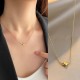حب صغير بسيط مثقب ، قلب عصري ومتعدد الاستخدامات ، قلادة من الفولاذ التيتانيوم عديمة اللون وأنيقة للنساء ، قلادة مطلية بالذهب حب صغير بسيط مثقب ، قلب عصري ومتعدد الاستخدامات ، قلادة من الفولاذ التيتانيوم عديمة اللون وأنيقة للنساء ، قلادة مطلية بالذهب