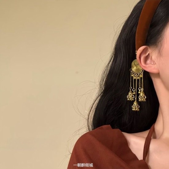 Ling Qingyunyuan Vervament Retro Thrib Style New Chinese Style Tassel Velvet Veachblege Hight end Ling Qingyunyuan Vervament Retro Thrib Style New Chinese Style Tassel Velvet Veachblege Hight end