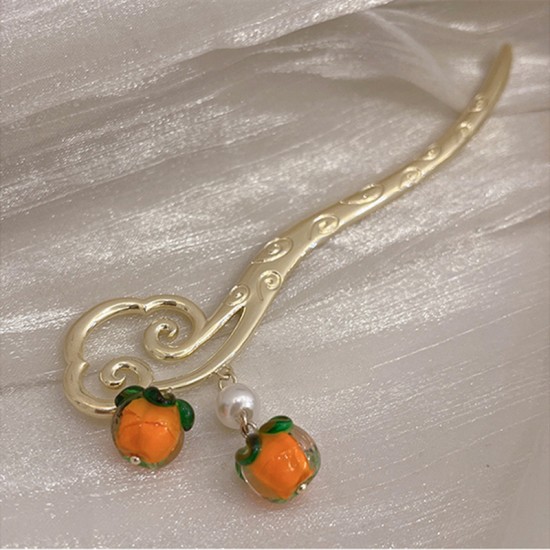 Persimmon Ruyi Xiangyun Hairpin Persimmon Ruyi Xiangyun Hairpin