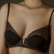 حمالة صدر نسائية شبكية مبطنة بنصف كوب وحمالات رفيعة على شكل حرف V عميقة حمالة صدر نسائية شبكية مبطنة بنصف كوب وحمالات رفيعة على شكل حرف V عميقة