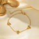 [المنتج الساخن عبر الحدود] New Chinese Style Cold Style Love Neckled Titanium Steel Necklace بدون تلاشي لون ومجموعة متعددة الاستخدامات