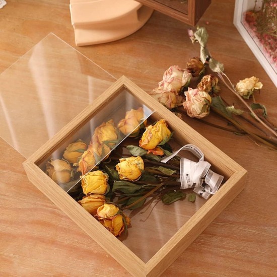 الخشب الصلب مزدوج الوجه الشفافة DIY مجفف زهرة المنزل ديكور سطح المكتب العائمة مربع DRY FLOWE الخشب الصلب مزدوج الوجه الشفافة DIY مجفف زهرة المنزل ديكور سطح المكتب العائمة مربع DRY FLOWE