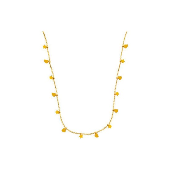 Simple Star Love Clavicle Chain Female Propexatile Designer Necklace Propeledile Titanium Steel Steel Nicke Design Design Accessories Simple Star Love Clavicle Chain Female Propexatile Designer Necklace Propeledile Titanium Steel Steel Nicke Design Design Accessories