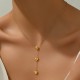 New Long Tassel Love الربط قلادة من التيتانيوم فولاذ قلادة عديمة اللون للنساء New Long Tassel Love الربط قلادة من التيتانيوم فولاذ قلادة عديمة اللون للنساء