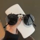 نظارات شمسية معدنية بتصميم عتيق مضادة للأشعة فوق البنفسجية، نظارات شمسية دائرية للسيارة نظارات شمسية معدنية بتصميم عتيق مضادة للأشعة فوق البنفسجية، نظارات شمسية دائرية للسيارة