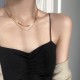 سلسلة الأفعى الأوروبية والأمريكية متعددة الاستخدامات سلسلة الأفعى سلسلة مزدوجة الطبقة قلادة أنثى متخصصة على الإنترنت سلسلة الأفعى الأوروبية والأمريكية متعددة الاستخدامات سلسلة الأفعى سلسلة مزدوجة الطبقة قلادة أنثى متخصصة على الإنترنت