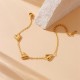 [المنتج الساخن عبر الحدود] New Chinese Style Cold Style Love Neckled Titanium Steel Necklace بدون تلاشي لون ومجموعة متعددة الاستخدامات