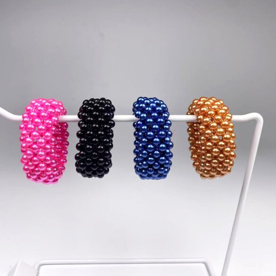 Pearl Hair Circle النسخة الكورية من الإنترنت المشاهير Super Fairy Haird Rope Pure Handmade Women's Hair Rope Bontail Band Band Band Band Band Band Band Pearl Hair Circle النسخة الكورية من الإنترنت المشاهير Super Fairy Haird Rope Pure Handmade Women's Hair Rope Bontail Band Band Band Band Band Band Band