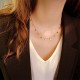 Simple Star Love Clavicle Chain Female Propexatile Designer Necklace Propeledile Titanium Steel Steel Nicke Design Design Accessories Simple Star Love Clavicle Chain Female Propexatile Designer Necklace Propeledile Titanium Steel Steel Nicke Design Design Accessories