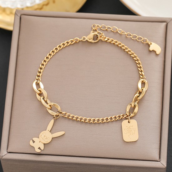 Meichen 100 Style Bracelets European and American 18K Gold Gold Longeparing Titanium Steel’s Women's Women Simple and Propealized Fashion Massion Jewelry Meichen 100 Style Bracelets European and American 18K Gold Gold Longeparing Titanium Steel’s Women's Women Simple and Propealized Fashion Massion Jewelry