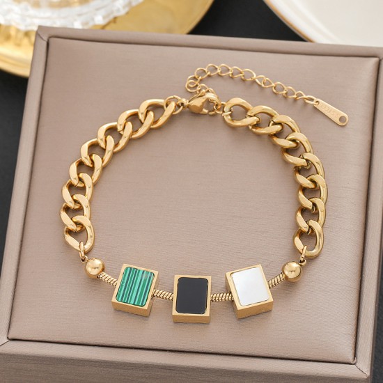 Meichen 100 Style Bracelets European and American 18K Gold Gold Longeparing Titanium Steel’s Women's Women Simple and Propealized Fashion Massion Jewelry Meichen 100 Style Bracelets European and American 18K Gold Gold Longeparing Titanium Steel’s Women's Women Simple and Propealized Fashion Massion Jewelry