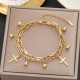 Meichen 100 Style Bracelets European and American 18K Gold Gold Longeparing Titanium Steel’s Women's Women Simple and Propealized Fashion Massion Jewelry Meichen 100 Style Bracelets European and American 18K Gold Gold Longeparing Titanium Steel’s Women's Women Simple and Propealized Fashion Massion Jewelry