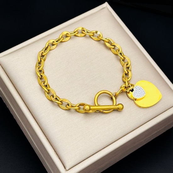 Meichen 100 Style Bracelets European and American 18K Gold Gold Longeparing Titanium Steel’s Women's Women Simple and Propealized Fashion Massion Jewelry Meichen 100 Style Bracelets European and American 18K Gold Gold Longeparing Titanium Steel’s Women's Women Simple and Propealized Fashion Massion Jewelry