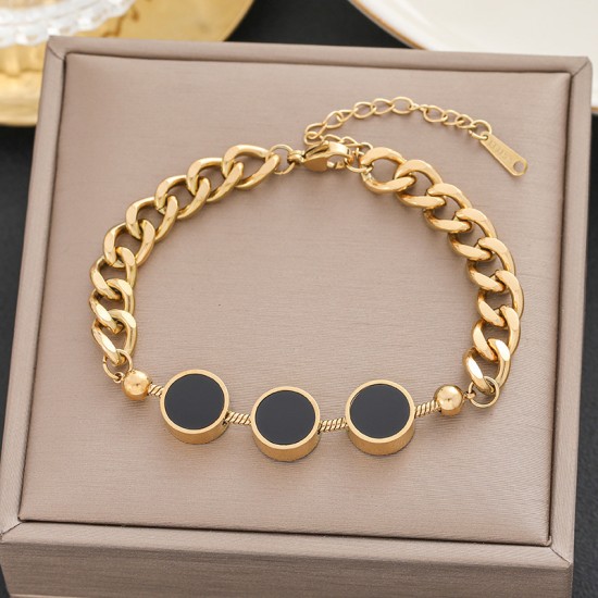 Meichen 100 Style Bracelets European and American 18K Gold Gold Longeparing Titanium Steel’s Women's Women Simple and Propealized Fashion Massion Jewelry Meichen 100 Style Bracelets European and American 18K Gold Gold Longeparing Titanium Steel’s Women's Women Simple and Propealized Fashion Massion Jewelry