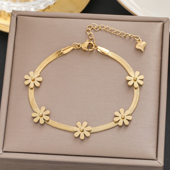 Meichen 100 Style Bracelets European and American 18K Gold Gold Longeparing Titanium Steel’s Women's Women Simple and Propealized Fashion Massion Jewelry Meichen 100 Style Bracelets European and American 18K Gold Gold Longeparing Titanium Steel’s Women's Women Simple and Propealized Fashion Massion Jewelry