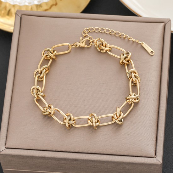 Meichen 100 Style Bracelets European and American 18K Gold Gold Longeparing Titanium Steel’s Women's Women Simple and Propealized Fashion Massion Jewelry Meichen 100 Style Bracelets European and American 18K Gold Gold Longeparing Titanium Steel’s Women's Women Simple and Propealized Fashion Massion Jewelry