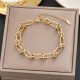 Meichen 100 Style Bracelets European and American 18K Gold Gold Longeparing Titanium Steel’s Women's Women Simple and Propealized Fashion Massion Jewelry Meichen 100 Style Bracelets European and American 18K Gold Gold Longeparing Titanium Steel’s Women's Women Simple and Propealized Fashion Massion Jewelry