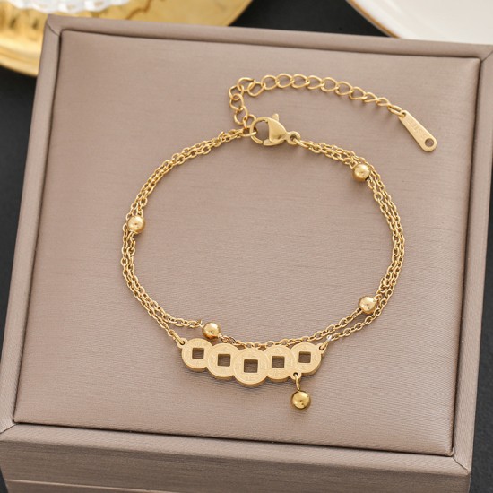 Meichen 100 Style Bracelets European and American 18K Gold Gold Longeparing Titanium Steel’s Women's Women Simple and Propealized Fashion Massion Jewelry Meichen 100 Style Bracelets European and American 18K Gold Gold Longeparing Titanium Steel’s Women's Women Simple and Propealized Fashion Massion Jewelry