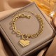 Meichen 100 Style Bracelets European and American 18K Gold Gold Longeparing Titanium Steel’s Women's Women Simple and Propealized Fashion Massion Jewelry Meichen 100 Style Bracelets European and American 18K Gold Gold Longeparing Titanium Steel’s Women's Women Simple and Propealized Fashion Massion Jewelry