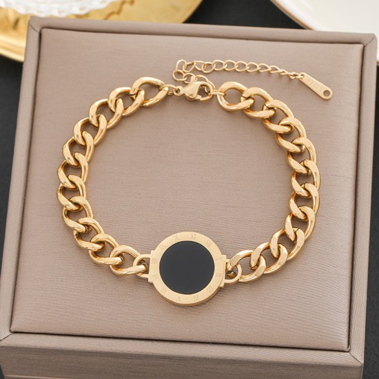Meichen 100 Style Bracelets European and American 18K Gold Gold Longeparing Titanium Steel’s Women's Women Simple and Propealized Fashion Massion Jewelry Meichen 100 Style Bracelets European and American 18K Gold Gold Longeparing Titanium Steel’s Women's Women Simple and Propealized Fashion Massion Jewelry