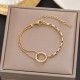 Meichen 100 Style Bracelets European and American 18K Gold Gold Longeparing Titanium Steel’s Women's Women Simple and Propealized Fashion Massion Jewelry Meichen 100 Style Bracelets European and American 18K Gold Gold Longeparing Titanium Steel’s Women's Women Simple and Propealized Fashion Massion Jewelry