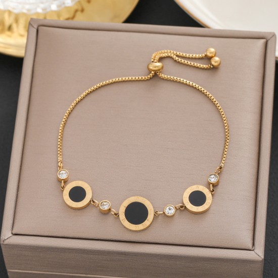 Meichen 100 Style Bracelets European and American 18K Gold Gold Longeparing Titanium Steel’s Women's Women Simple and Propealized Fashion Massion Jewelry Meichen 100 Style Bracelets European and American 18K Gold Gold Longeparing Titanium Steel’s Women's Women Simple and Propealized Fashion Massion Jewelry
